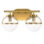 Hinkley Hollis HK-HOLLIS2-C-HB-BATH Wandlamp 2x60W/E14 IP44