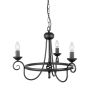 Elstead Lighting HARLECH HR3A-BLACK Kroonluchter 3x60W/E14