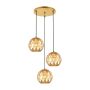 Italux HILO PND-22341-3SA-GD Hanglamp 3x40W/E27 IP20