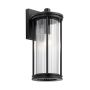 Kichler Barras KL-BARRAS2-M-BK Wandlamp 1x40W/E27 IP44