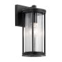 Kichler Barras KL-BARRAS2-S-BK Wandlamp 1x40W/E27 IP44