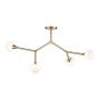 Kichler Cassius KL-CASSIUS-4P-CPZ Plafondlamp 4x3W/G9 3000K 300lm