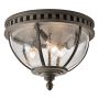 Kichler HALLERON KL-HALLERON-F Plafondlamp 3x40W/E14 IP44