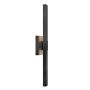Kichler Nocar KL-NOCAR-L-BK Wandlamp 1x39W/LED 3000K 1800lm IP44