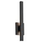Kichler Nocar KL-NOCAR-M-BK Wandlamp 1x20W/LED 3000K 1150lm IP44
