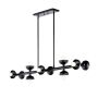 Kichler Palta KL-PALTA-LP10-BK Hanglamp 10x40W/E14 IP20