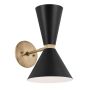 Kichler Phix KL-PHIX-1W-CBB Wandlamp 2x40W/E27 IP20