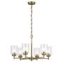 Kichler Winslow KL-WINSLOW6-NBR Kroonluchter 6x60W/E27 IP20