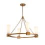 Elstead Lighting Kristy KRISTY4-DG-OPAL Kroonluchter 4x40W/E27 IP20