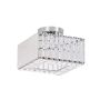 Light Prestige Vetro LP-2910/1C CH square Plafondlamp 1x15W/E27 IP20
