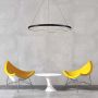 Light Prestige Ring LP-909/1P M BK CCT Hanglamp 1x48W/LED 3000K 2400 lm IP20