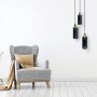 Light Prestige Tirana LP-945/3P BK Hanglamp 3x60W/E27 IP20