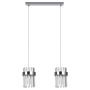 Light Prestige Vetro LP-2910/2L CH Hanglamp 2x10W/E14 IP20