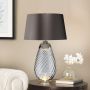 Elstead Lighting LENA LARGE LENA-TL-L-SMOKE Tafellamp 1X7W/GU10+1x60W/E27