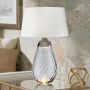 Elstead Lighting LENA LARGE LENA-TL-L-SMOKE-OWSS Tafellamp 1X7W/GU10+1x60W/E27