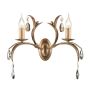 Elstead Lighting LILY LL2-ANT-BRZ Wandlamp 2x60W/E14