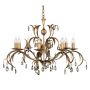 Elstead Lighting LILY LL8-ANT-BRZ Kroonluchter 8x60W/E14