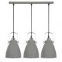 Italux FRANKLIN MD-HN8026S-3-GR+S.NICK Hanglamp 3x60W/E27