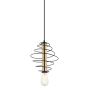 Italux MIRREN MDM-3932/1 BK+BRO Hanglamp 1x40W/E27 IP20