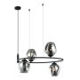 Italux ROXANE MDM-4046-4 BK+SG Hanglamp 4x40W/E27 IP20