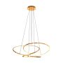 Zuma Line CHOLET MD7360-1A-3GT Hanglamp 1x56W/LED 3000K 6600lm IP20
