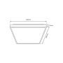 Milagro QUADRO ML7928 Plafondlamp 1x38W/LED 3000K-6000K 4000lm IP20