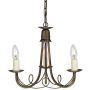 Elstead Lighting MINSTER MN3-BLK-GOLD Kroonluchter 3x60W/E14