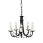 Elstead Lighting MINSTER MN5-BLACK Kroonluchter 5x60W/E14