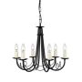 Elstead Lighting MINSTER MN6-BLACK Kroonluchter 6x60W/E14