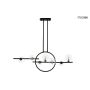King Home ALURE LINE TWIN MSE010100346 Plafondlamp 7x5W|16W/G9 3000K 1280LM IP20