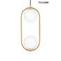 King Home AURELIA TWIN MSE010100303 Hanglamp 2x40W/E14 IP20