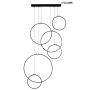 King Home CIRCULO SIX MSE010100371 Hanglamp 6x156W/LED 3000K 12480LM IP20