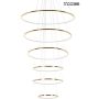 King Home RING SLIM MSE1501100164 Hanglamp 130W/LED 3000K 10400lm