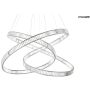 King Home WAVE MSE1501100197 Hanglamp 20W/LED 3000K 9600lm