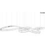 King Home WAVE MSE1501100200 Hanglamp 103W/LED 3000K 8240lm