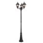 Elstead Lighting NORFOLK NR8-BLK Straatlantaarn 3x60W/E27 IP43