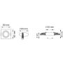 Zuma Line FINN OB2211CL02-B Inbouwspot 1x50W/GU10