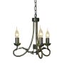 Elstead Lighting OLIVIA OV3-BLK-GOLD Kroonluchter 3x60W/E14