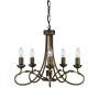 Elstead Lighting OLIVIA OV5-BLK-GOLD Kroonluchter 5x60W/E14