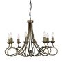 Elstead Lighting OLIVIA OV8-BLK-GOLD Kroonluchter 8x60W/E14