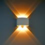 Italux Ortelo OWL-6650-2-WH-3K Wandlamp 4x4W/LED 3000K 336lm IP54