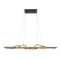 Italux Conato PND-23848-30W-BK-GD Hanglamp 2x35W/LED 3000K 1200lm IP20