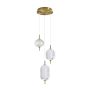 Italux Corado PND-81438-3-GD Hanglamp 1x23W/LED 3000K 2104lm IP20