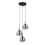 Italux Felis PND-40824-3-BK Hanglamp 3x40W/E27 IP20