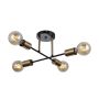 Italux FORMIO PND-4052-4-BL-HBR Plafondlamp 4x40W/E27 IP20