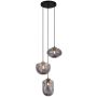Italux HATELLA PND-112038-3A-BRO+SG Hanglamp 3x40W/E27 IP20