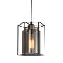 Italux KALULA PND-78901-1-BK+SG Hanglamp 1x40W/E27 IP20