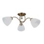 Italux Lugano PND-5643-3-HBR Plafondlamp 3x40W/E27 IP20