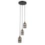 Italux Menfi PND-44236-3-BK-GD Hanglamp 3x40W/E27 IP20