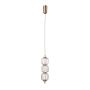 Italux Pedro PND-34405-3V-HBR Hanglamp 3x12W/LED 3000K 764lm IP20